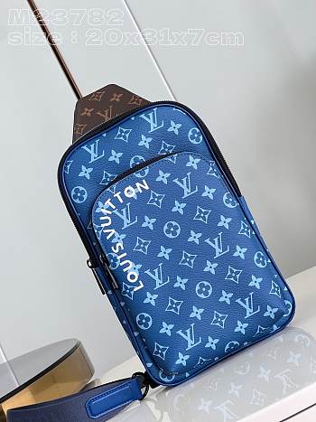 Louis Vuitton M23782 Avenue Slingbag NM Atlantic Blue Size 20 x 31 x 7 cm
