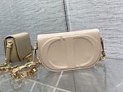 Dior CD Signature Bag With Strap Caramel Beige CD-Embossed Box Calfskin Size 21 x 12 x 6 cm - 1