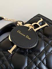 Dior Small Lady D-Joy Bag Black Cannage Lambskin Size 22 x 12 x 6 cm - 3