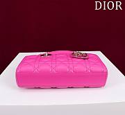Dior Small Lady D-Joy Bag Rani Pink Cannage Lambskin Size Size 22 x 12 x 6 cm - 2