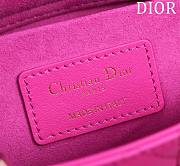 Dior Small Lady D-Joy Bag Rani Pink Cannage Lambskin Size Size 22 x 12 x 6 cm - 5