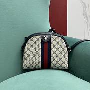Gucci Ophidia GG Small Shoulder Bag ‎499621 Beige/Blue GG Size 23.5*19*8cm - 1