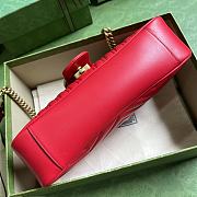 Gucci GG Marmont Small Shoulder Bag 443497 Red Size 26x15x7 cm - 4