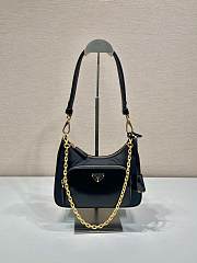 Prada Re-Nylon And Brushed Leather Mini-bag Black Size 22x19.5x6cm - 1