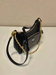 Prada Re-Nylon And Brushed Leather Mini-bag Black Size 22x19.5x6cm - 4