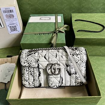 Gucci GG Marmont Small Shoulder Bag Matelassé 443497 Size 26x15x7cm