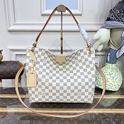 Louis Vuitton N42249 Graceful PM Rose Ballerine Pink Damier Azur Size 35 x 30 x 11 cm - 1