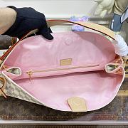 Louis Vuitton N42233 Graceful MM Rose Ballerine Pink Damier Azur Size 41*35*14cm - 4