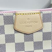 Louis Vuitton N42233 Graceful MM Rose Ballerine Pink Damier Azur Size 41*35*14cm - 3