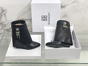Givenchy Shark Lock Ankle Boots In Leather | Black - 4