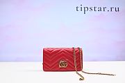Gucci Womens GG Marmont Camera Small Quilted Leather Shoulder Bag Size 18 cm | Tipstar - 1