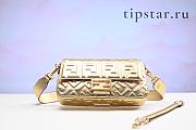 Fendi Baguette Gold Nappa Leather Bag 27x15x6cm - 1