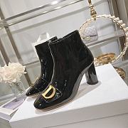 C'est Dior Heeled Ankle Boot Black Patent Calfskin 8cm - 1