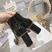 C'est Dior Heeled Ankle Boot Black Patent Calfskin 8cm - 3