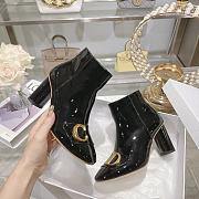 C'est Dior Heeled Ankle Boot Black Patent Calfskin 8cm - 2