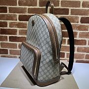 Gucci Backpack With Interlocking G Beige and ebony ‎704017 Size 32x40x15 cm - 2