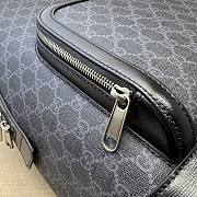 Gucci Backpack With Interlocking G Black GG Supreme canvas ‎704017 Size 32x40x15 cm - 4