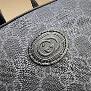 Gucci Backpack With Interlocking G Black GG Supreme canvas ‎704017 Size 32x40x15 cm - 2
