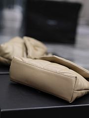 YSL Puffer Toy Bag In Quilted Lambskin Dark Beige 759337 Size 23 X 15,5 X 8,5 CM - 5