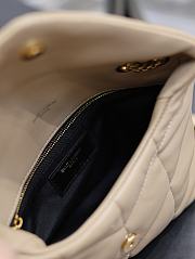 YSL Puffer Toy Bag In Quilted Lambskin Dark Beige 759337 Size 23 X 15,5 X 8,5 CM - 2