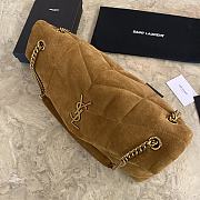 YSL Small Puffer In Suede Cinnamon 577476 Size 29 X 17 X 11 CM - 5