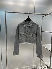 Miumiu Denim Blouson Jacket Grey - 1