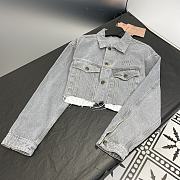 Miumiu Denim Blouson Jacket Grey - 2