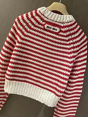 Miumiu Cotton And Cashmere Sweater Red - 4