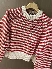 Miumiu Cotton And Cashmere Sweater Red - 3