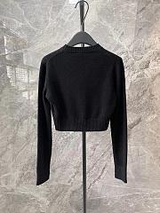 Miumiu Wool And Cashmere Sweater Black - 4