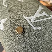 Louis Vuitton M82516 Sarah Wallet Khaki / Cream Size 19 x 10.5 x 2 cm - 5