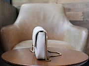 Gucci GG Marmont Mini Bag 751526 White Size 21*12*5cm - 3