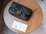 Gucci GG Marmont Mini Bag 751526 Black Size 21*12*5cm - 3