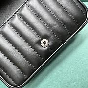 Gucci GG Marmont Super Mini Bag 476433 Black/Silver Size 16.5*10*5cm - 3