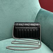 Gucci GG Marmont Super Mini Bag 476433 Black/Silver Size 16.5*10*5cm - 2