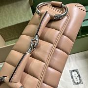 Gucci Horsebit Chain Medium Shoulder Bag 764255 Rose Beige Size 38x15x16cm - 3