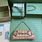 Gucci Horsebit Chain Medium Shoulder Bag 764255 Rose Beige Size 38x15x16cm - 2
