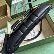 Gucci Horsebit Chain Medium Shoulder Bag 764255 Black Size 38x15x16cm - 4