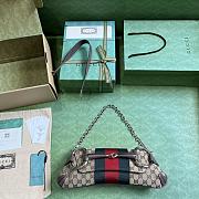 Gucci Horsebit Chain Medium Shoulder Bag 764255 Beige and ebony Size 38x15x16cm - 2