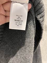 Dior Essentials Sweater Gray Cashmere Knit - 4