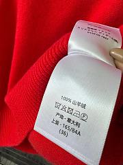 Dior Twin-Set Amaryllis Red Cashmere Knit - 2