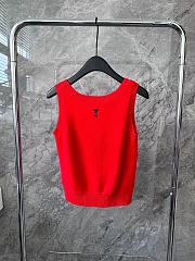 Dior Twin-Set Amaryllis Red Cashmere Knit - 4