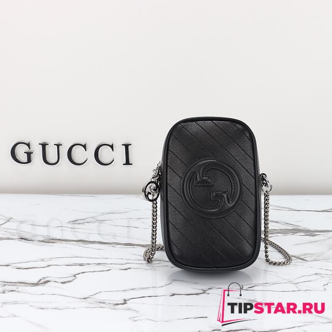 Gucci Blondie Mini Bag Black 760315 Size 10.5*18*4.5cm - 1