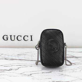 Gucci Blondie Mini Bag Black 760315 Size 10.5*18*4.5cm