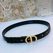 Dior 30 Montaigne Belt Black Cannage Calfskin 3cm - 1