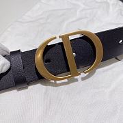 Dior 30 Montaigne Belt Black Smooth Calfskin 3.5 cm - 4