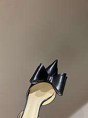 MACH & MACH Le Cadeau Crystal Bow Slingback Pumps 6.5cm | Black - 4
