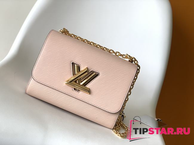 Louis Vuitton M21313 Twist MM Rose Blossom Pink Size 23 x 17 x 9.5 cm - 1