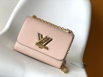 Louis Vuitton M21313 Twist MM Rose Blossom Pink Size 23 x 17 x 9.5 cm