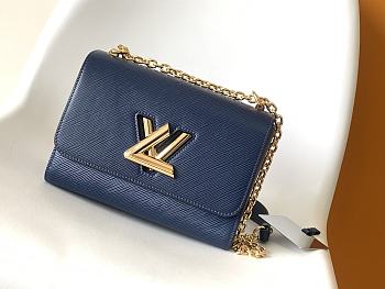 Louis Vuitton M21109 Twist MM Indigo Blue Size 23 x 17 x 9.5 cm